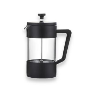 Prensa para café 1L vidrio negro acero inoxidable