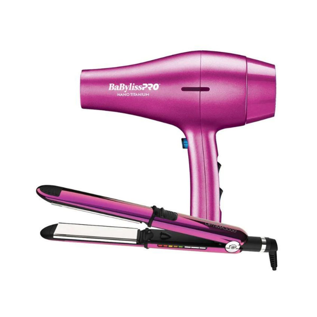 Combo Babyliss Plancha Iónica 1¼ (32mm) Secador Profesional 2000
