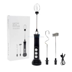 Espumador Profesional Batidor Recargable 3 Pzs - Crea la espuma perfecta