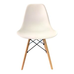 Silla blanca para comedor, bar o restaurante
