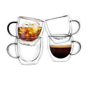 Taza doble fondo de vidrio borosilicato 250ml