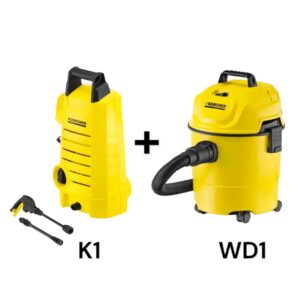 Hidrolavadora Compacta K1 + Aspiradora Sopladora húmedo/seco WD1 Karcher Combo