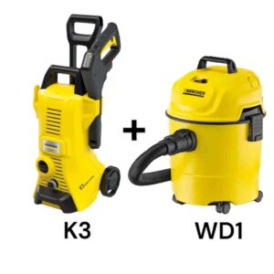 Hidrolavadora Karcher K3 Power control + Aspiradora Sopladora húmedo/seco WD1 Combo
