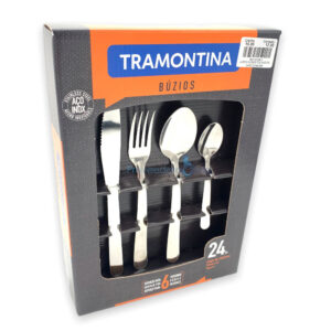 Cubiertos de acero inoxidable 24pzs Tramontina