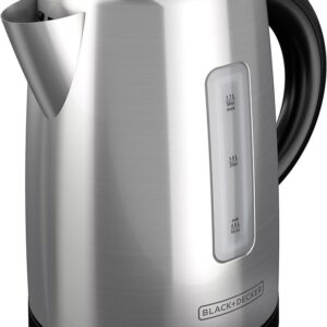 Tetera Eléctrica Inalámbrica Black+Decker KE2000SD 1.7 Litros 1500W Acero Inoxidable